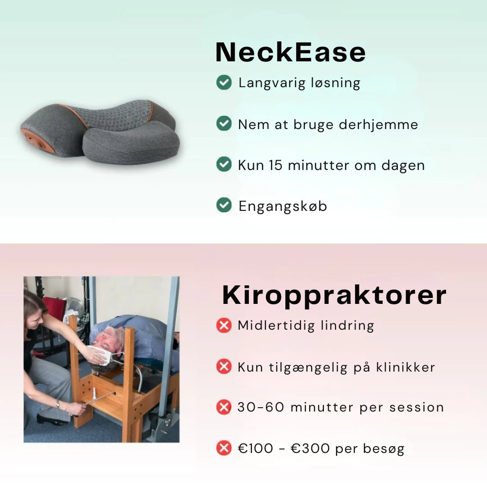 NeckEase™ Nakkepude | Sig farvel til nakkesmerter og genopret din holdning på kun 15 minutter om dagen!