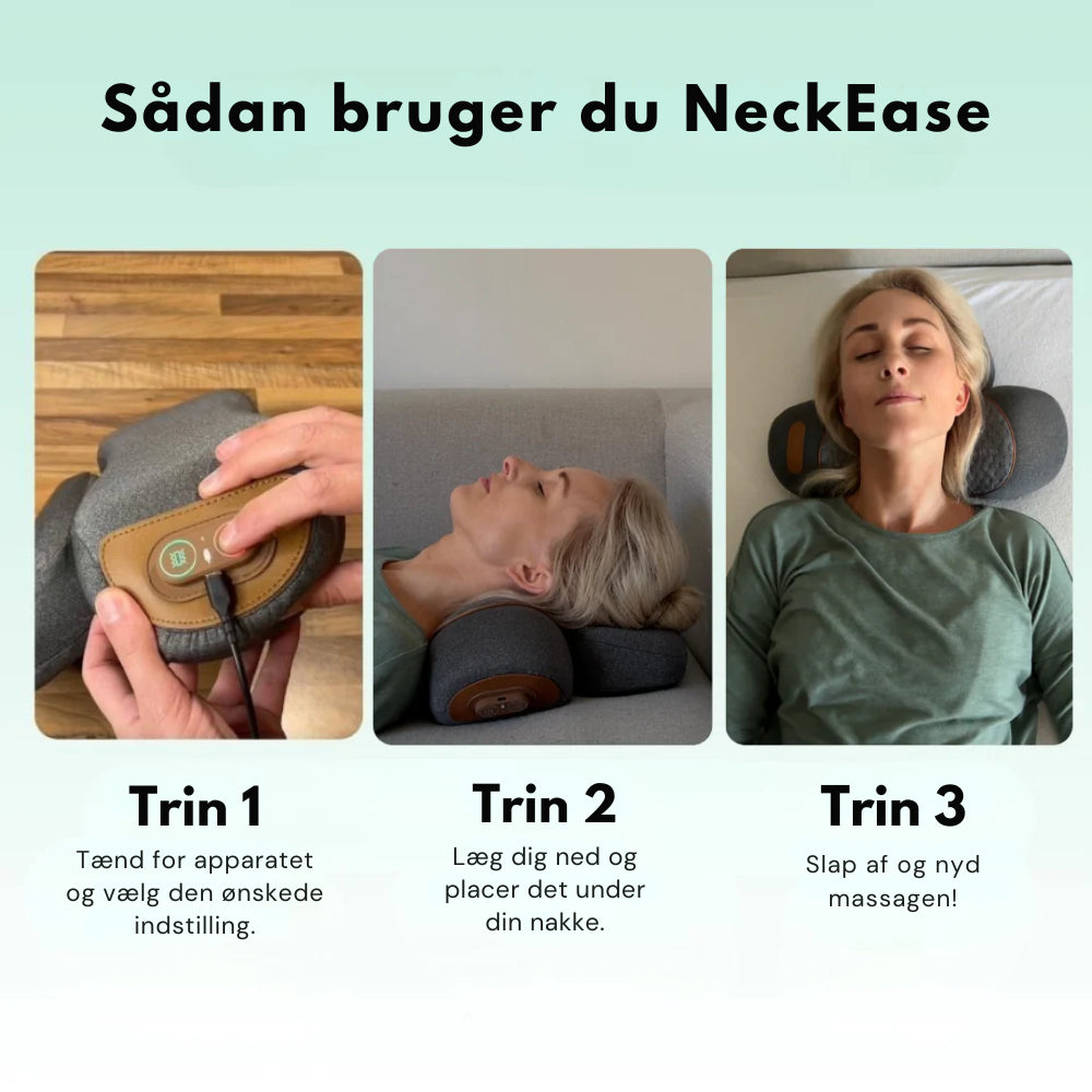 NeckEase™ Nakkepude | Sig farvel til nakkesmerter og genopret din holdning på kun 15 minutter om dagen!