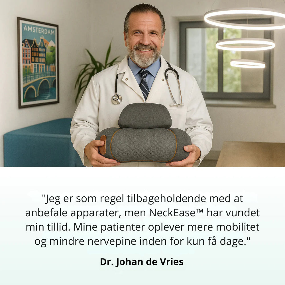 NeckEase™ Nakkepude | Sig farvel til nakkesmerter og genopret din holdning på kun 15 minutter om dagen!
