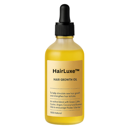 HairLuxe™ Hårvækstolie | Sig farvel til hårtab og oplev tykkere, stærkere hår på kun 4 uger!